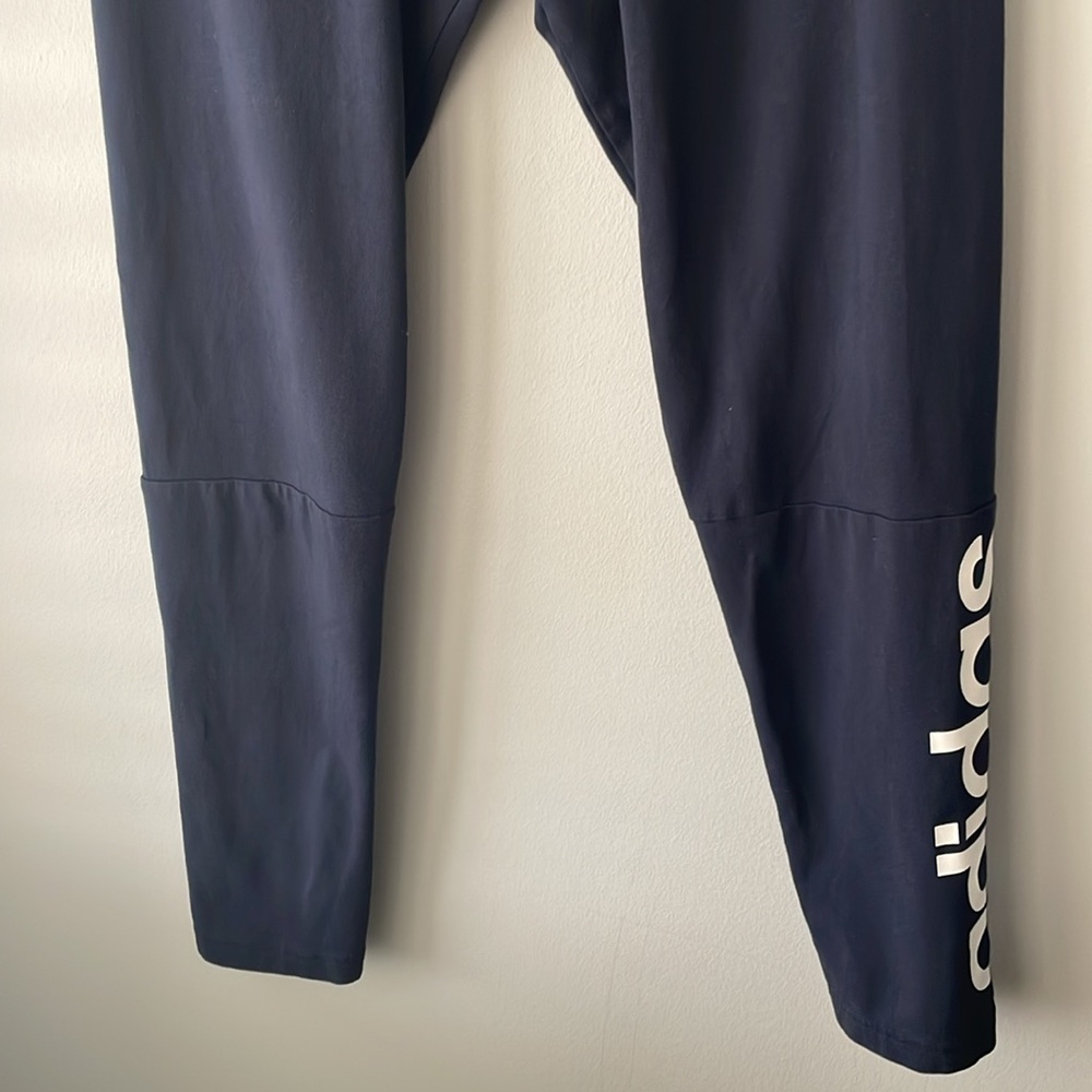 Adidas Girls M Navy Blue Leggings - Picture 5 of 9